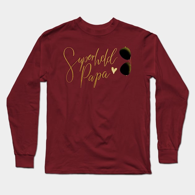 Superheld Papa Long Sleeve T-Shirt by CalliLetters